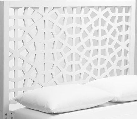West elm 2024 morocco headboard white