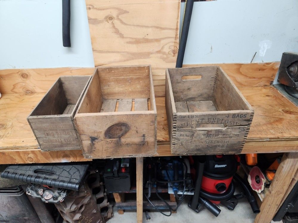Old Wooden Antique Vintage Wooden Boxes