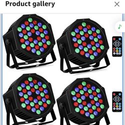 36LEDs Stage Par Lights 4-Pack