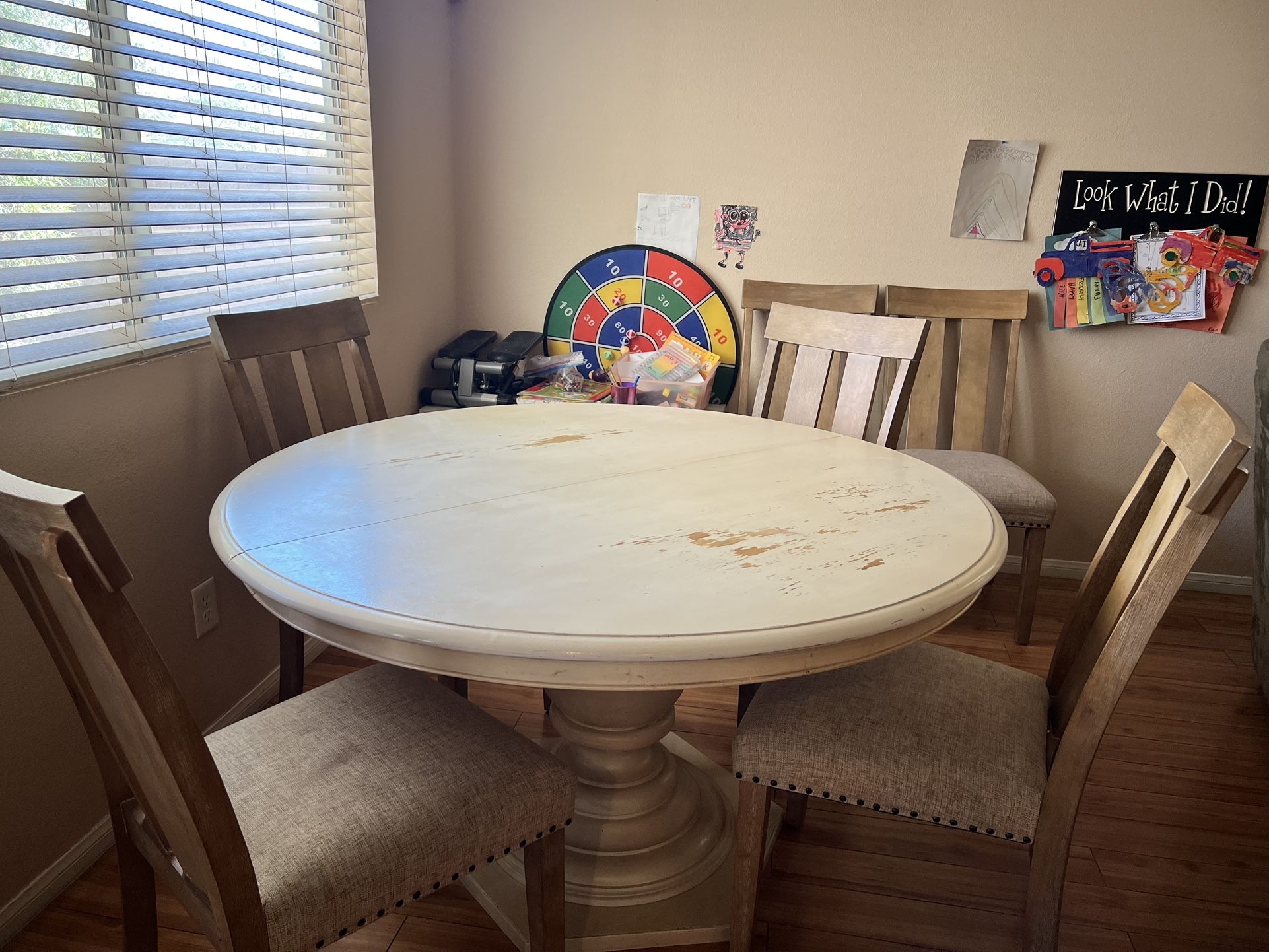 Round Wood Dining Table