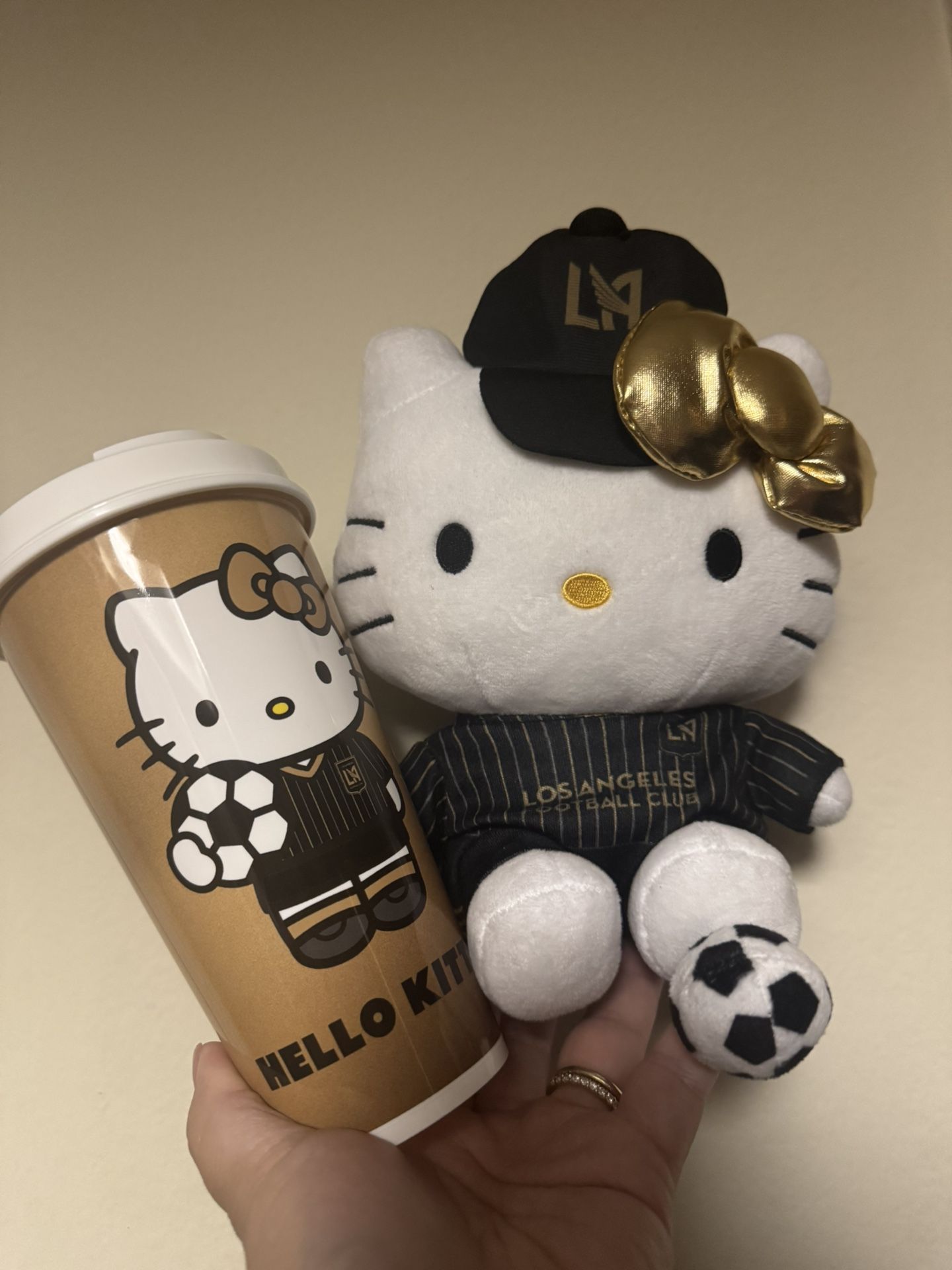 LAFC HELLO KITTY Plushie And Cup BUNDLE