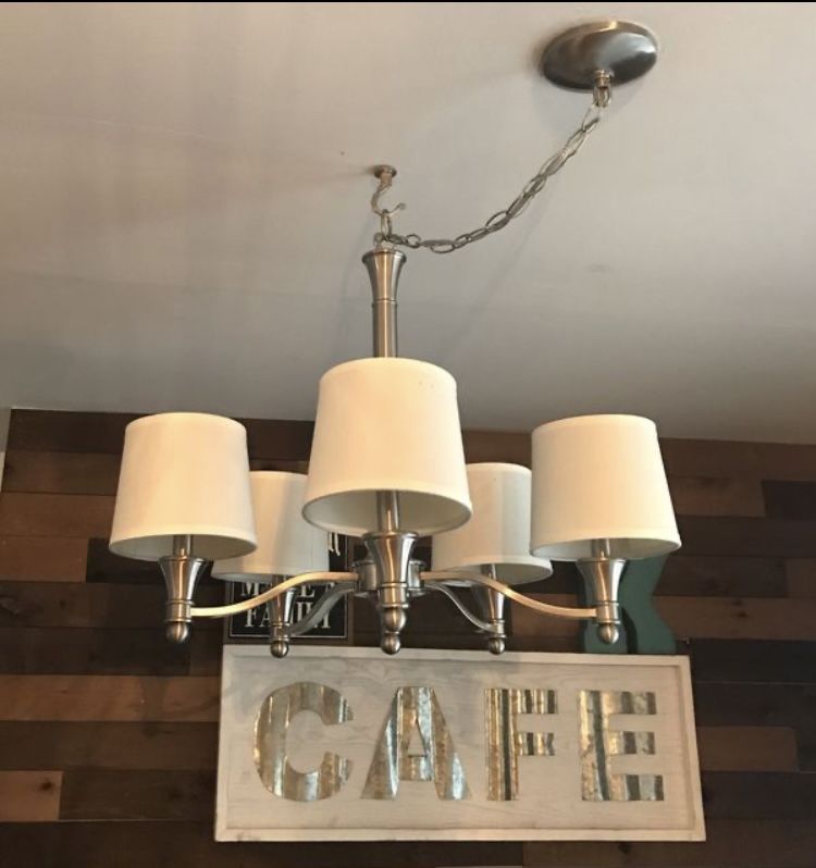 5-Light Brushed Nickel Chandelier