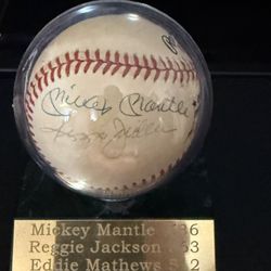 Mickey Mantle Reggie Jackson Eddie Matthew’s PSA 500 Club