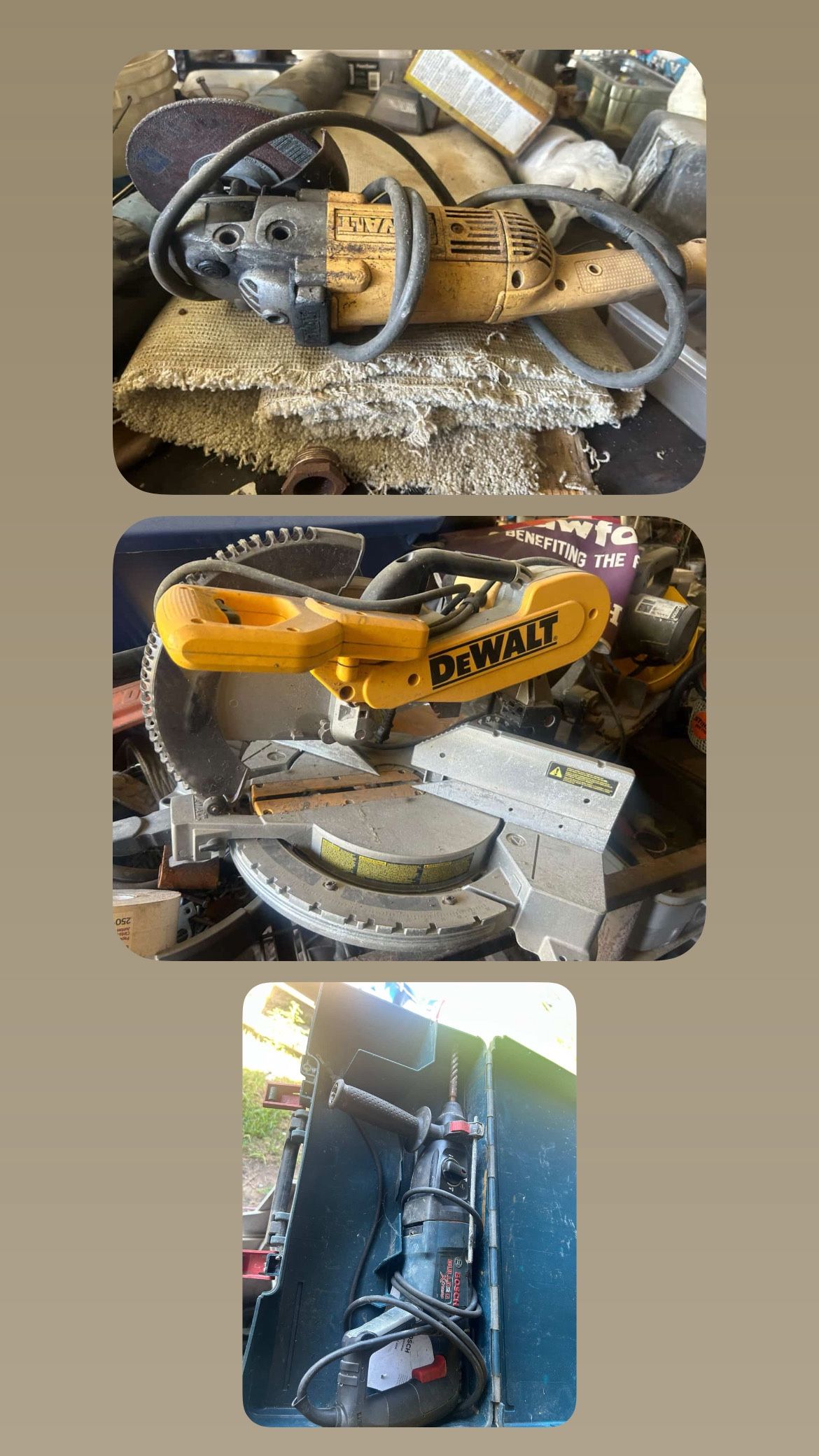 Dewalt Tools And Bosch Hammer