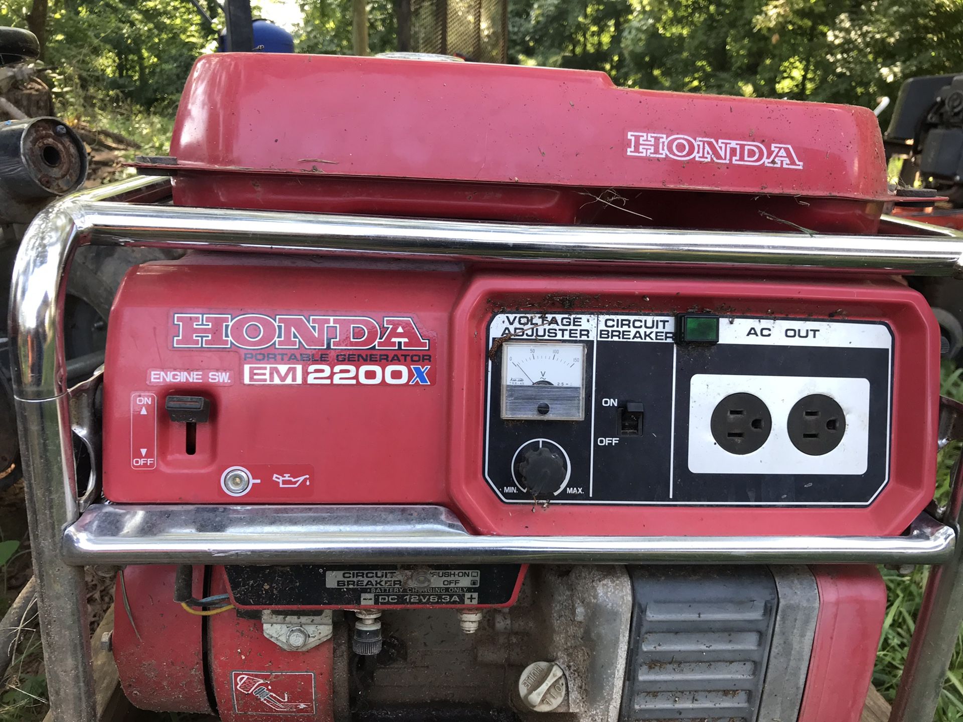 Honda generator and Stihl backpack blower