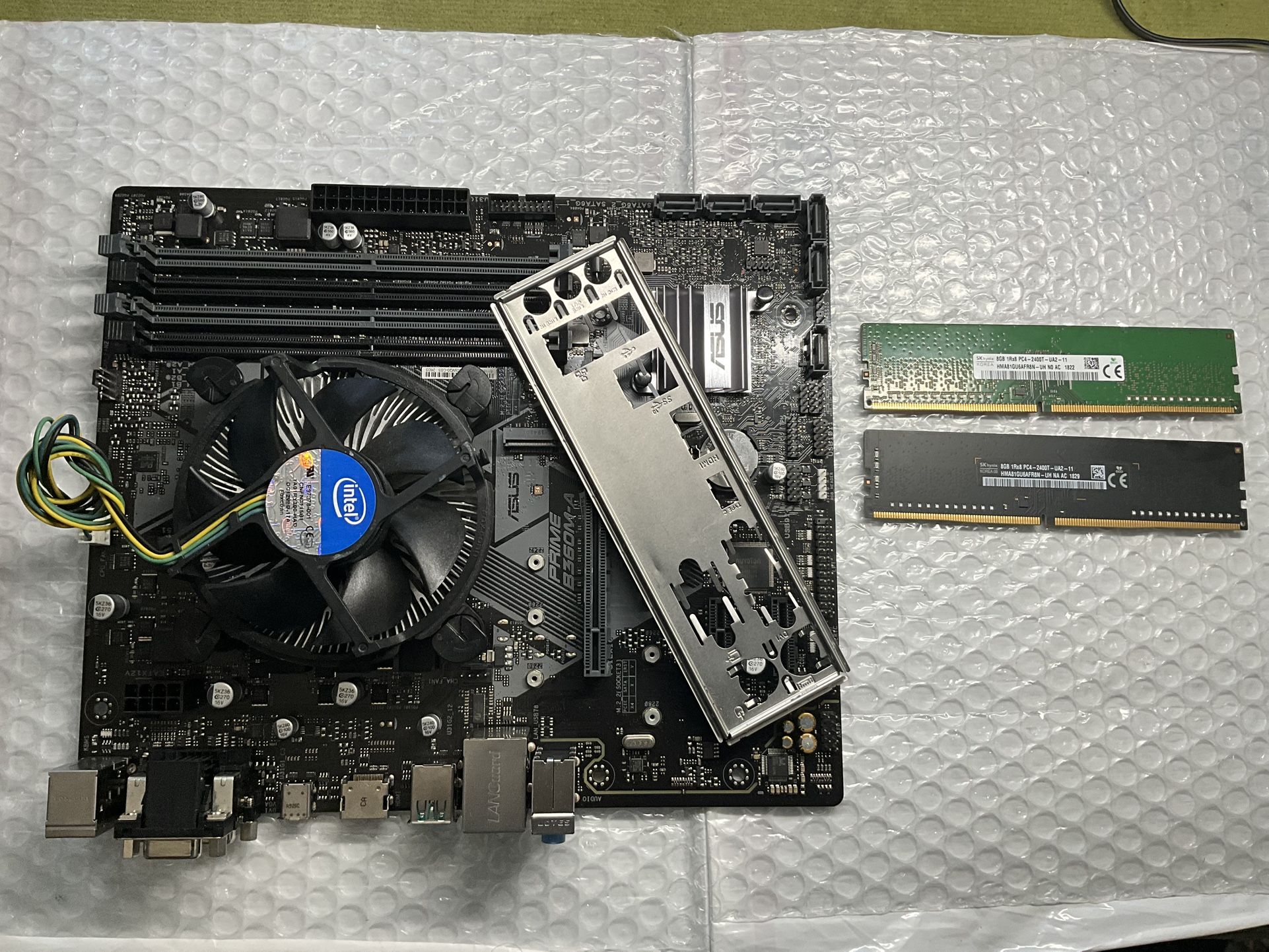 Asus Prime B360M-A LGA1151 W/intel Core i3 8100 3.6Ghz and 16GB of Ram