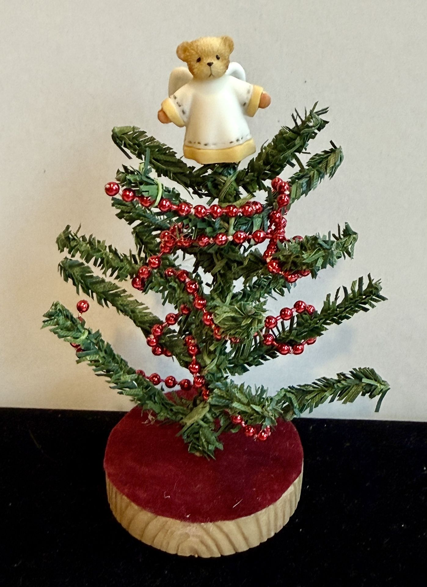 Cherished Teddies #707368 Christmas Tree Ornaments Teddy Bear Topper Figurine