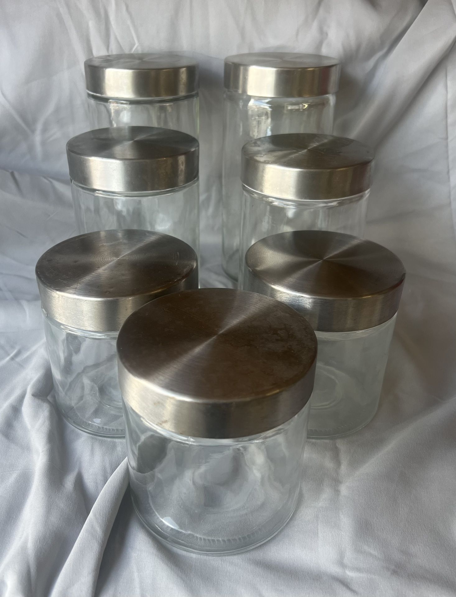 6 Food Shortage Glass Containers