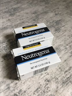 TWO Neutrogena Transparent Face cleansing Bar 3.5oz*2