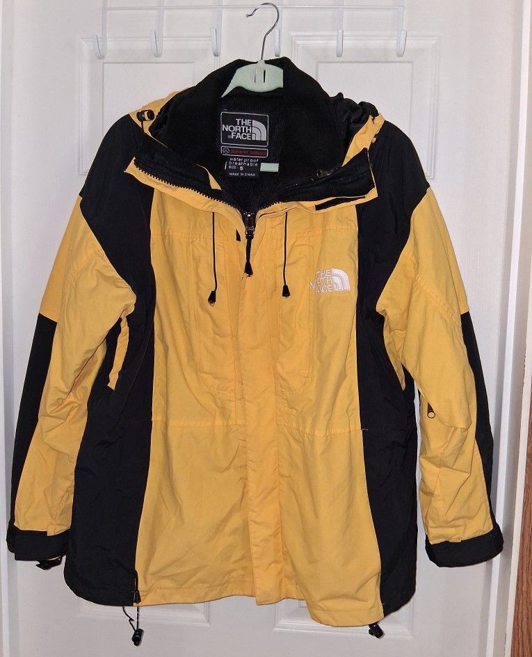 Vintage The North Face Gore-Tex Ski Jacket Size Small Yellow 90s Summit Series