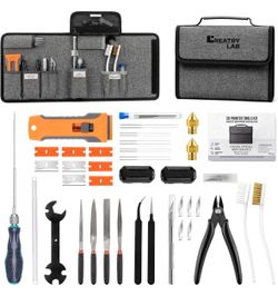 3D Printer Tools, 38-Piece 3D Printer Maintenance Kit, Deep Hotend Unclogging and Print Finishing Accessories Set, Gifts for Bambu Lab, Ender 3, Kobra