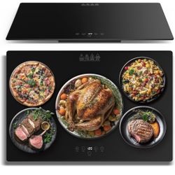 Brand New ROPPLIFE Electric Warming Tray for Food – Large Ultra-Slim Full Surface Heating Mat, 9 Temp Levels, 6-Hour Timer, Buffet & Party Use