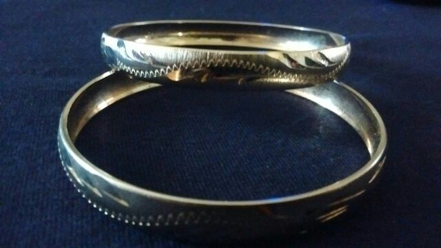 14k Mex gold 2" inch baby bracelet