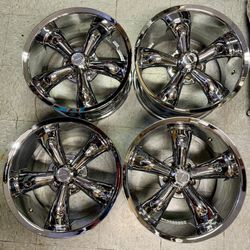 Camaro Rims Vision Wheel Legend set 5 Chrome Wheel Staggered Set