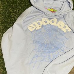 Light Blue sp5der hoodie