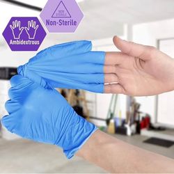NitriDerm Powder Free Nitrile Synthetic Exam Gloves (medium size only)