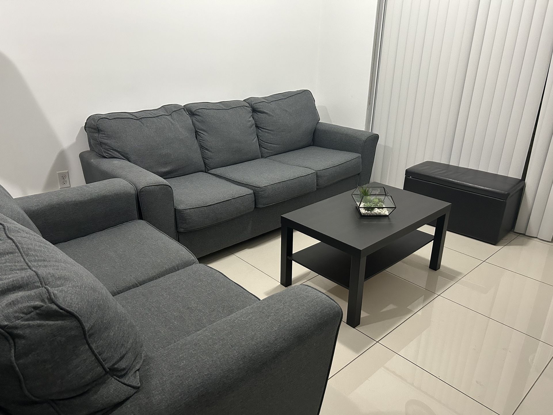 Furniture Sofas, Black Table