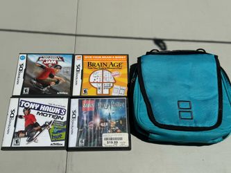 Nintendo DS Games & Official Carry Bag