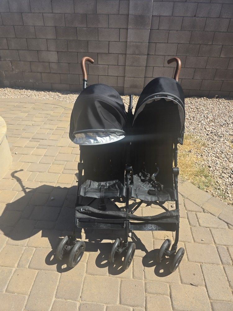 Delta Children's Jeep PowerGlyde Plus Side x Side Double Stroller