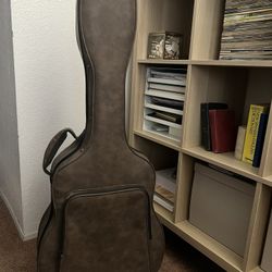 Leather Acoustic Guitar Case