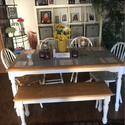Table with 4 Chairs  And China Cabinet
