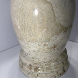 Marble Waste Basket Aladdin Style Champagne Beige Color