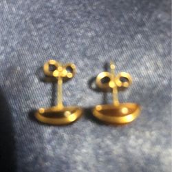 Vintage Avon Tigers Eye Earrings 