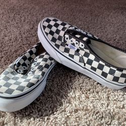 Black And White Checkered Vans 
