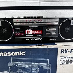Vintage Boombox In Original Box With Manual 