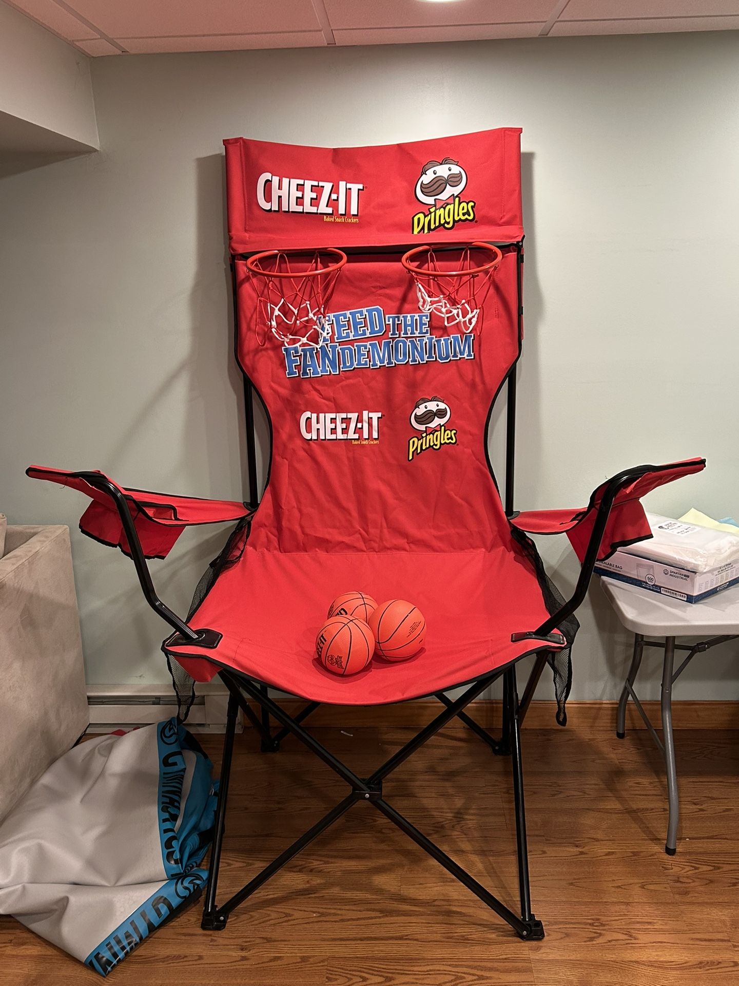 CHEEZ-IT Basketball Chair Almost 8 Feet Tall!