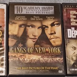Leonardo Dicapro  3 Movie Lot Blood Diamond Gangs New York Departed