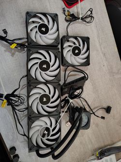Corsair iCue AIO Liquid CPU Cooler w/extras