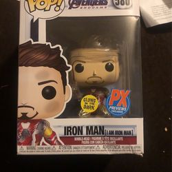Funko Pop Iron Man Glow In The Dark 