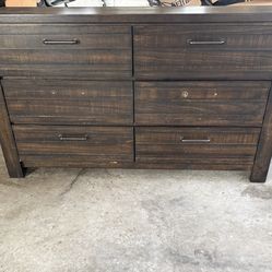 Six-Drawer Long Dresser