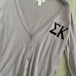 Sigma Kappa - Embroidered Medium Cardigan