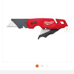 Milwaukee FASTBACK Folding Utility Knife with Blade Storage and General Purpose Blade