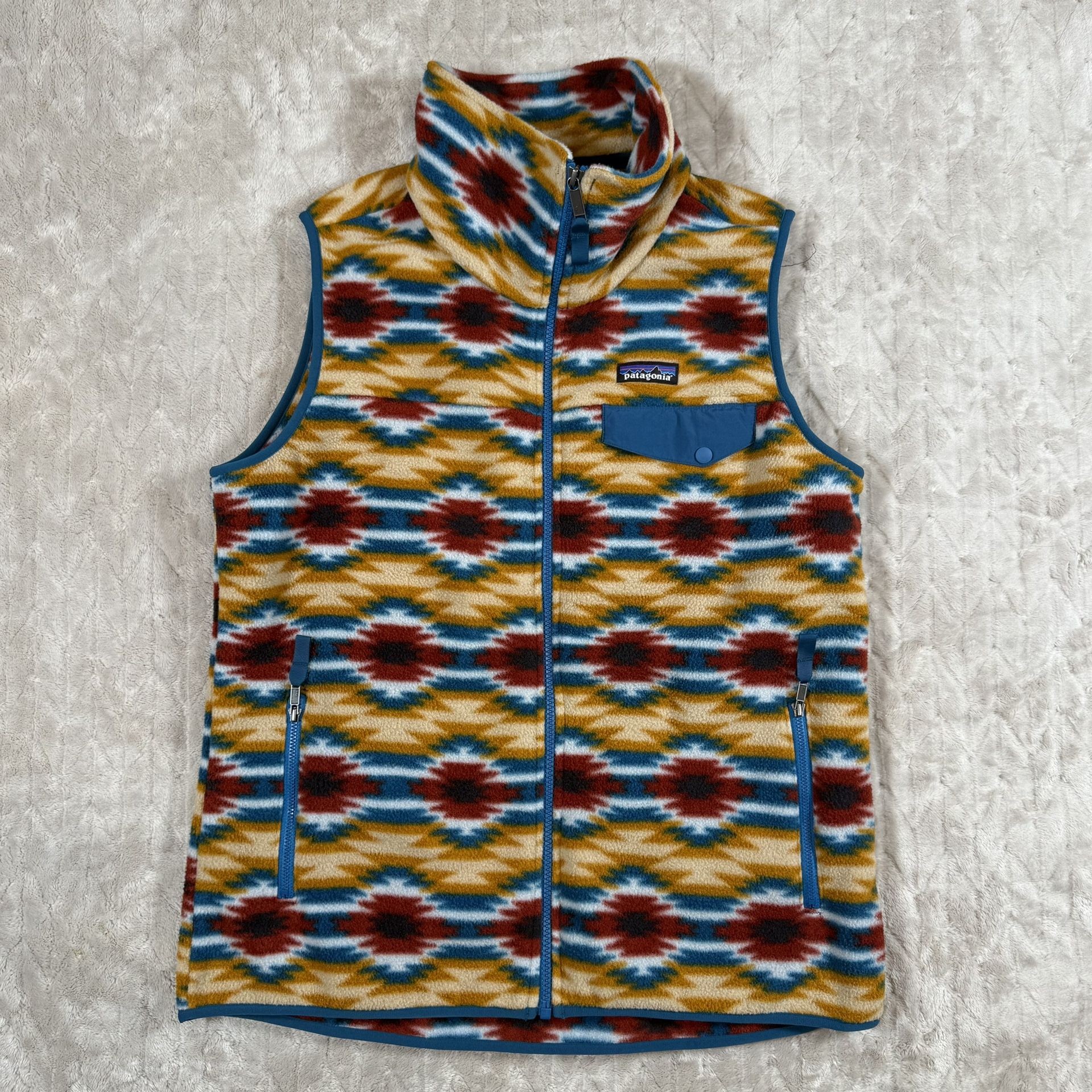 Vintage Patagonia Synchilla fleece vest Aztec Navaho W Large Made in Mexico