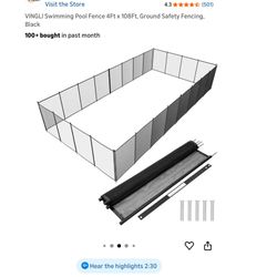 pool fence 4ftx108ft 