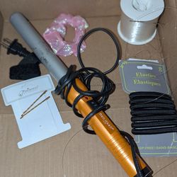 Curling Iron And Hair Accessories 