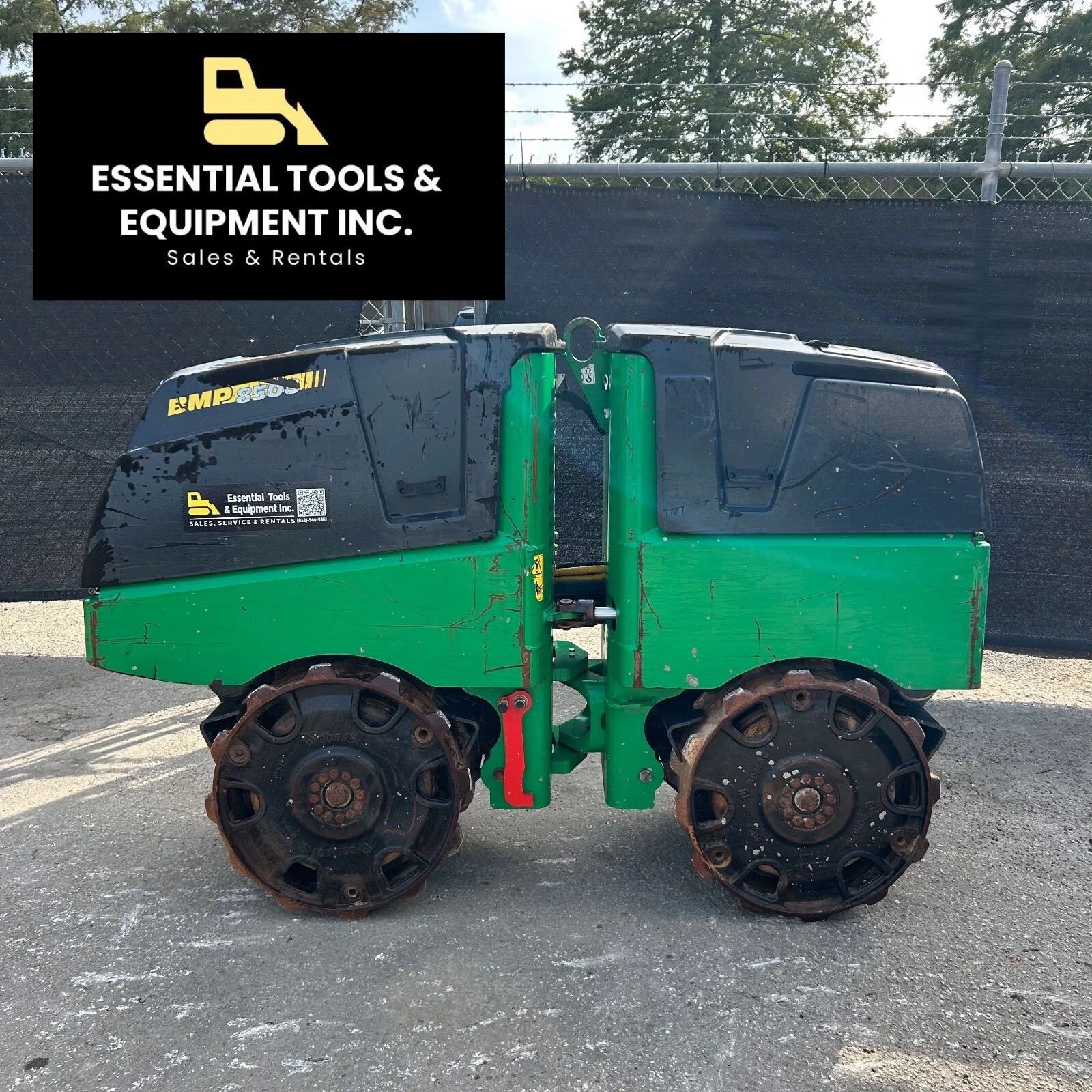 2019 Bomag BMP8500 24" Vibratory Trench Roller Compactor Remote Kubota- 466 Hrs