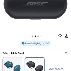 Bose Sport Earbuds - Wireless Earphones - Bluetooth in Ear Headphones for Workouts and Running, Triple Black  