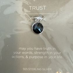 Origami Owl Core 925 Sterling Trust Pendants NEW Necklace Charm Bracelet T ONLY INCLUDES THE TRUS