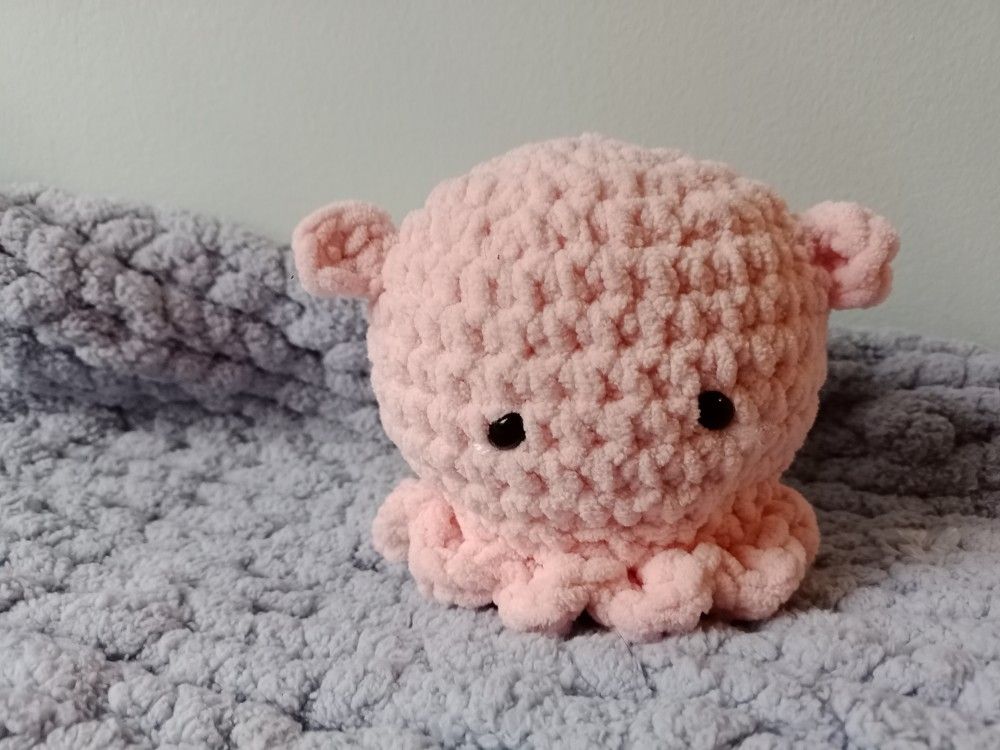 Crocheted Cuttlefish Octopus 