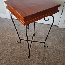wooden side table