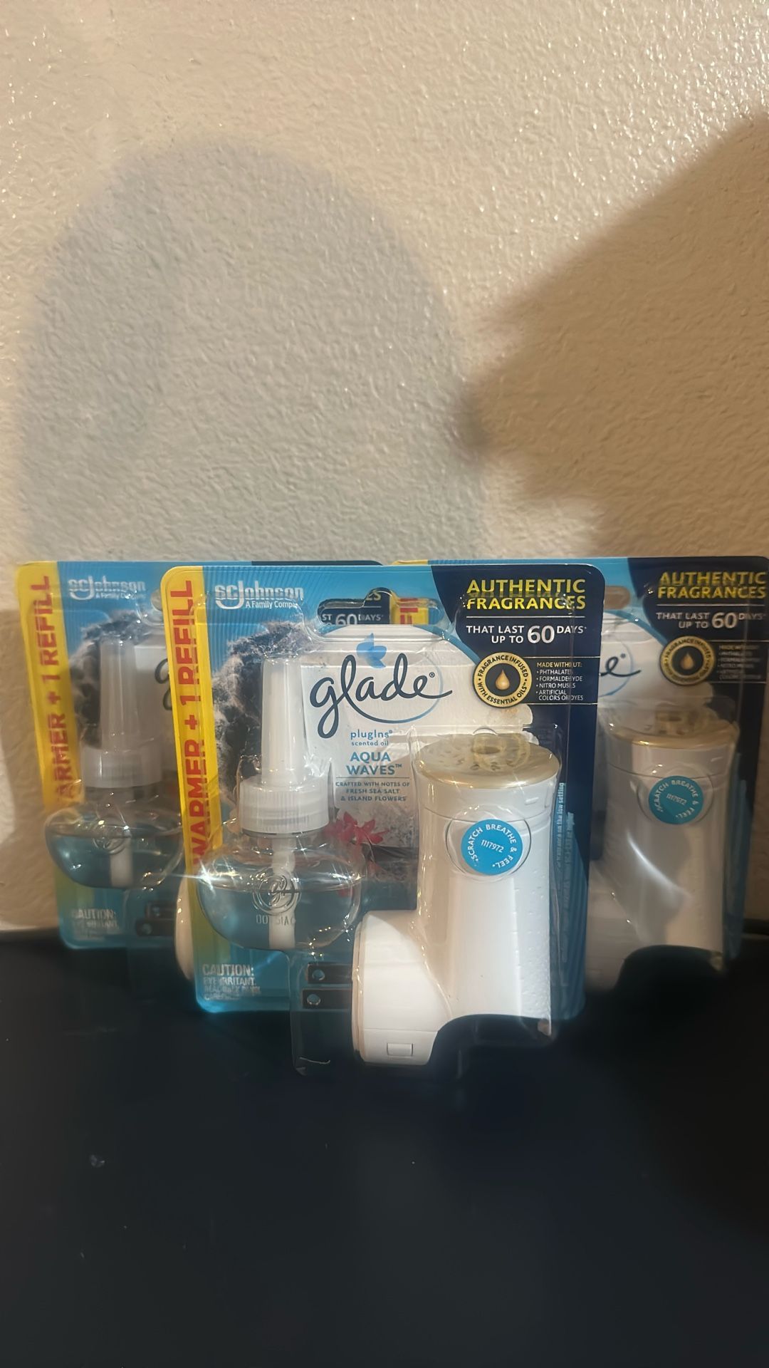 Glade Warmer And Refill Sets Aqua Waves Scent Bundle