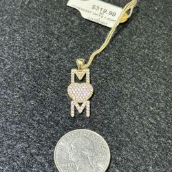 “MOM” Pendant W Czs 14KT 