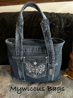 Hand Crafted Upcycled Jean Bag