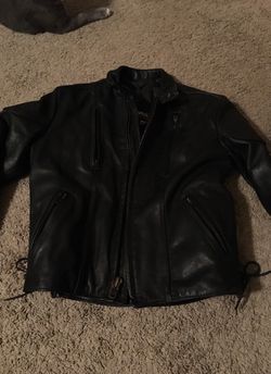 Natel Leather Motorcycle Jacket Size 8