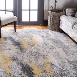 Modern Abstract Area Rug – 4x6, Like New!