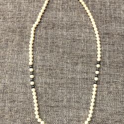 Post WWll Simulated Pearl Jewelry With Faceted Beads By Marvella
